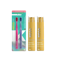 Kit Kess 2 Géis Dentais Whitelicious Banana Ice 60G + Escova Dental Pro Extra Macia Com 2 Unidades