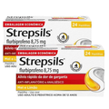Kit Pastilhas Para Garganta Strepsils Sabor Mel E Limão 24 Pastilhas 2 Unidades