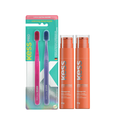 Kit Kess 2 Géis Dentais Whitelicious Pêssego Ice 60G + Escova Dental Pro Extra Macia Com 2 Unidades