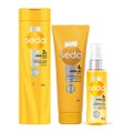 Kit Capilar Seda Shampoo Toque De Seda 300Ml + Óleo De Tratamento Capilar 60Ml + Condicionador 250Ml