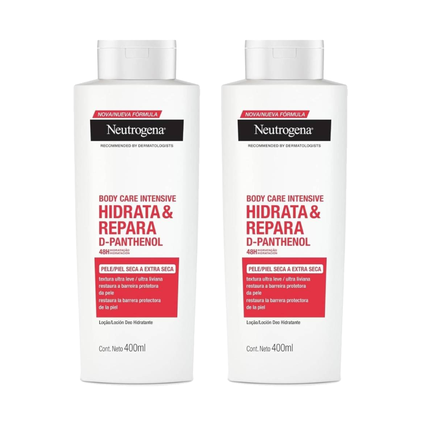 Kit Hidratante Corporal Neutrogena Body Care Intensive Hidrata Repara 400Ml 2 Unidades