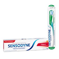 Kit Sensodyne Escova Dental Multiproteção + Creme Dental Original 90g