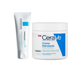 Kit Creme Hidratante Facial La Roche-posay Cicaplast Baume B5+ 40ml + Creme Hidratante Corporal Cerave Para Pele Seca 454g