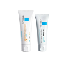 Kit Cicaplast La Roche-posay Protetor Solar Facial Balm B5 Fps50 40ml + Creme Hidratante Facial Baume B5+ Reparador Calmante 40ml