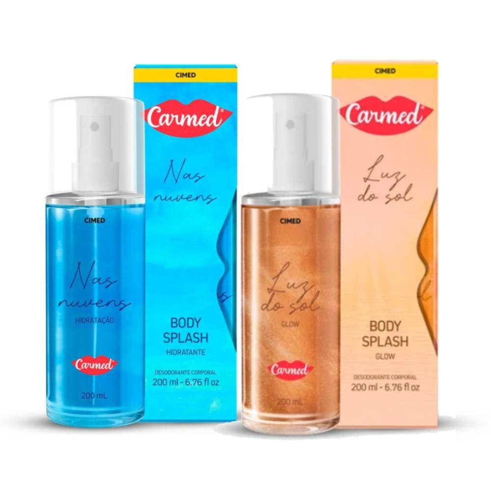 Kit Carmed Body Splash Luz Do Sol 200ml + Nas Nuvens 200ml