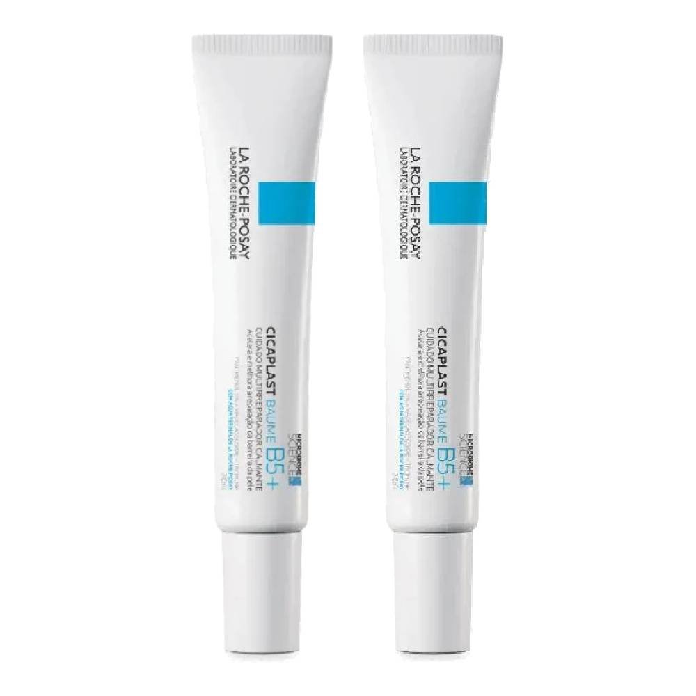 Kit Creme Hidratante Facial La Roche-posay Cicaplast Baume B5+ Reparador Calmante 20ml 2 Unidades
