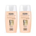 Kit Protetor Solar Facial Isdin Fusion Water Cor Clara Fps50 50Ml 2 unidades