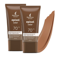Kit Protetor Solar Episol Color Tom 4 Médio Escuro Fps 70 40Ml 2 unidades