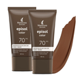 Kit Protetor Solar Episol Color Tom 5 Negro Fps 70 40Ml 2 unidades