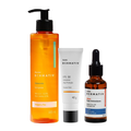 Kit Panvel Sabonete Limpador Dermativ Vitamina C 300Ml + Protetor Solar Facial Fps50 40G + Sérum Facial Anti Idade Vitamina C 15% + Ácido Ferúlico 0,5% 30Ml