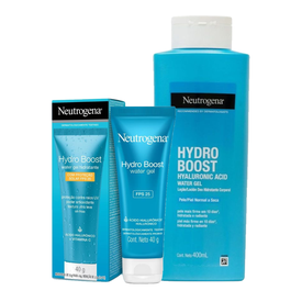 Kit Neutrogena Hidratante Facial Hydro Boost Water Gel Fps 25 40G + Hidratante Corporal Hydro Boost Water Gel 400Ml