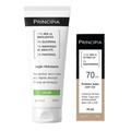 Kit Principia Loção Hidratante Corporal Lh 02 200Ml + Protetor Solar Facial Ps 05 Cor 3.0 Fps70 30Ml