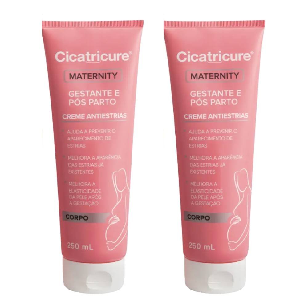 Kit Creme Corporal Antiestrias Cicatricure Maternity 250ml 2 Unidades