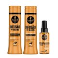 Kit Haskell Infusão de Óleos Shampoo 300ml + Condicionador 300ml com Óleo Capilar 100ml Grátis