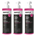 Kit Gel De Limpeza Facial Simple Suave 350G 3 unidades