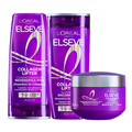 Kit Elseve Condicionador Collagen Lifter 400Ml + Shampoo Collagen Lifter 400Ml + Máscara De Tratamento Collagen Lifter 300G