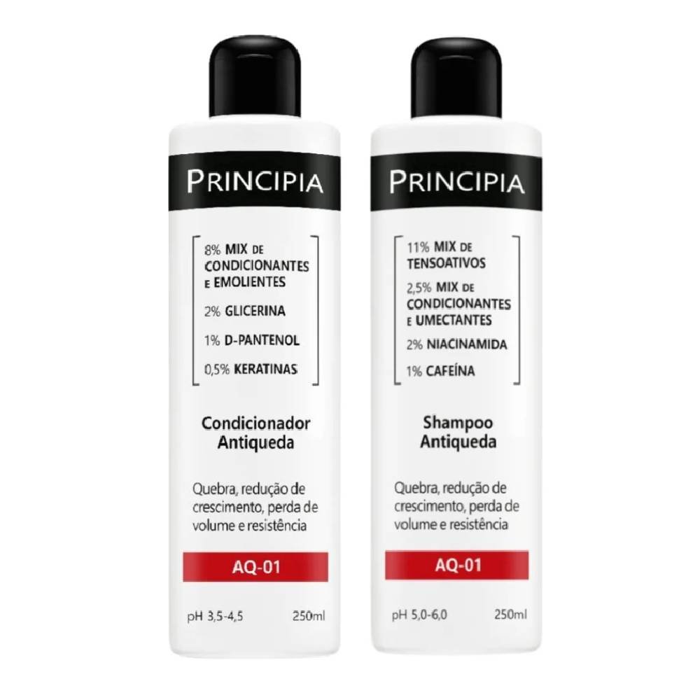 Kit Principia Shampoo Antiqueda Aq 01 250ml + Condicionador Antiqueda Aq 01 250ml