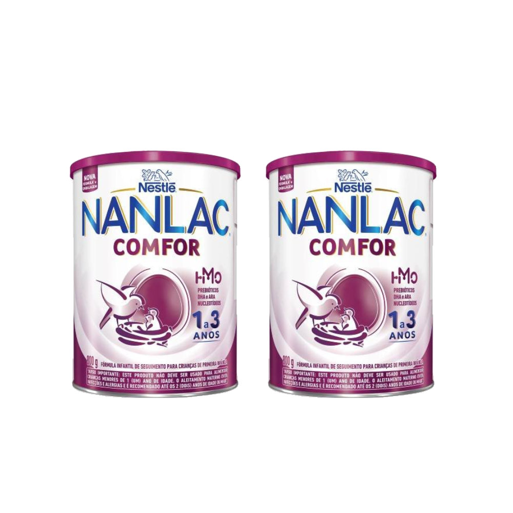 Kit Fórmula Infantil Nestlé Nanlac Comfor 800g