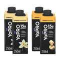 Kit Yopro Bebida Láctea Baunilha 15G 250Ml + Bebida Láctea Banana 15G 250Ml 4 unidades