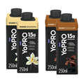 Kit Yopro Bebida Láctea Baunilha 15G 250Ml + Bebida Láctea Chocolate 15G 250Ml 4 unidades