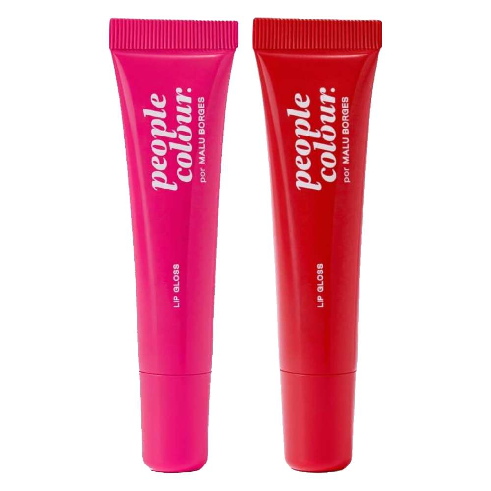 Kit People Colour Lip Gloss By Malu Borges Berry Muffin 10g + Lip Gloss By Malu Borges Fresh Juicy 10g