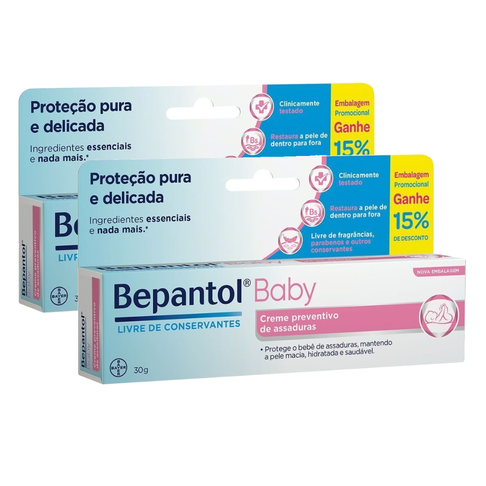 Kit Creme Preventivo De Assaduras Bepantol Baby 30g 2 Unidades