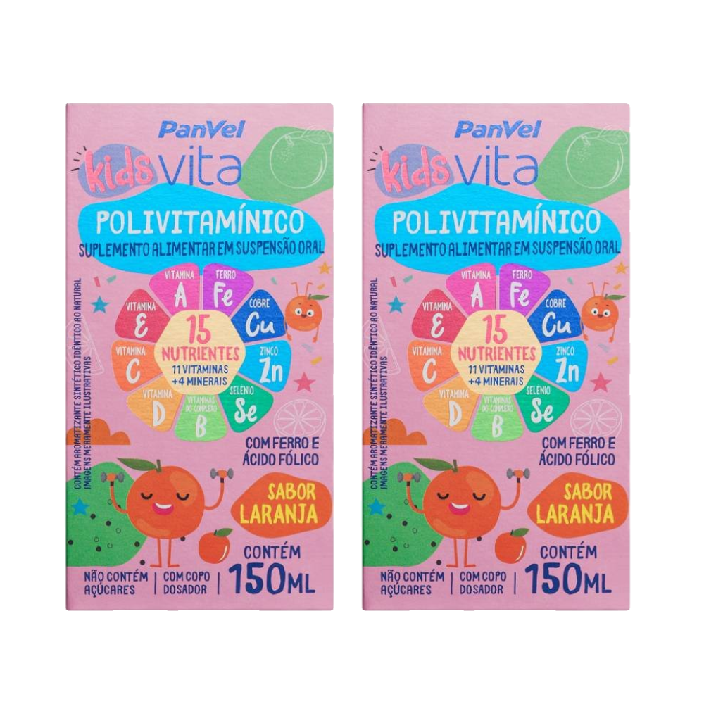 Kit Polivitaminico Kids Panvel Vita 150ml 2 Unidades