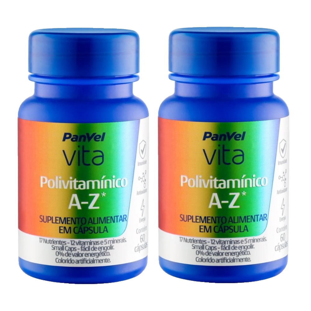 Kit Polivitamínico A Z Panvel Vita 60 Cápsulas 2 Unidades