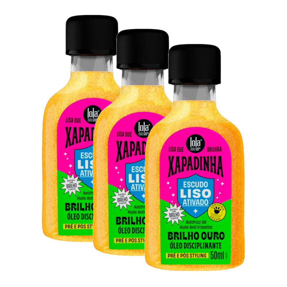 Kit Óleo Disciplinante Lola Cosmetics Xapadinha 50ml 3 Unidades