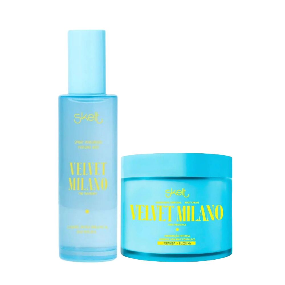 Kit Skelt Body Splash Velvet Milano 100ml + Hidratante Corporal Velvet Milano 200g