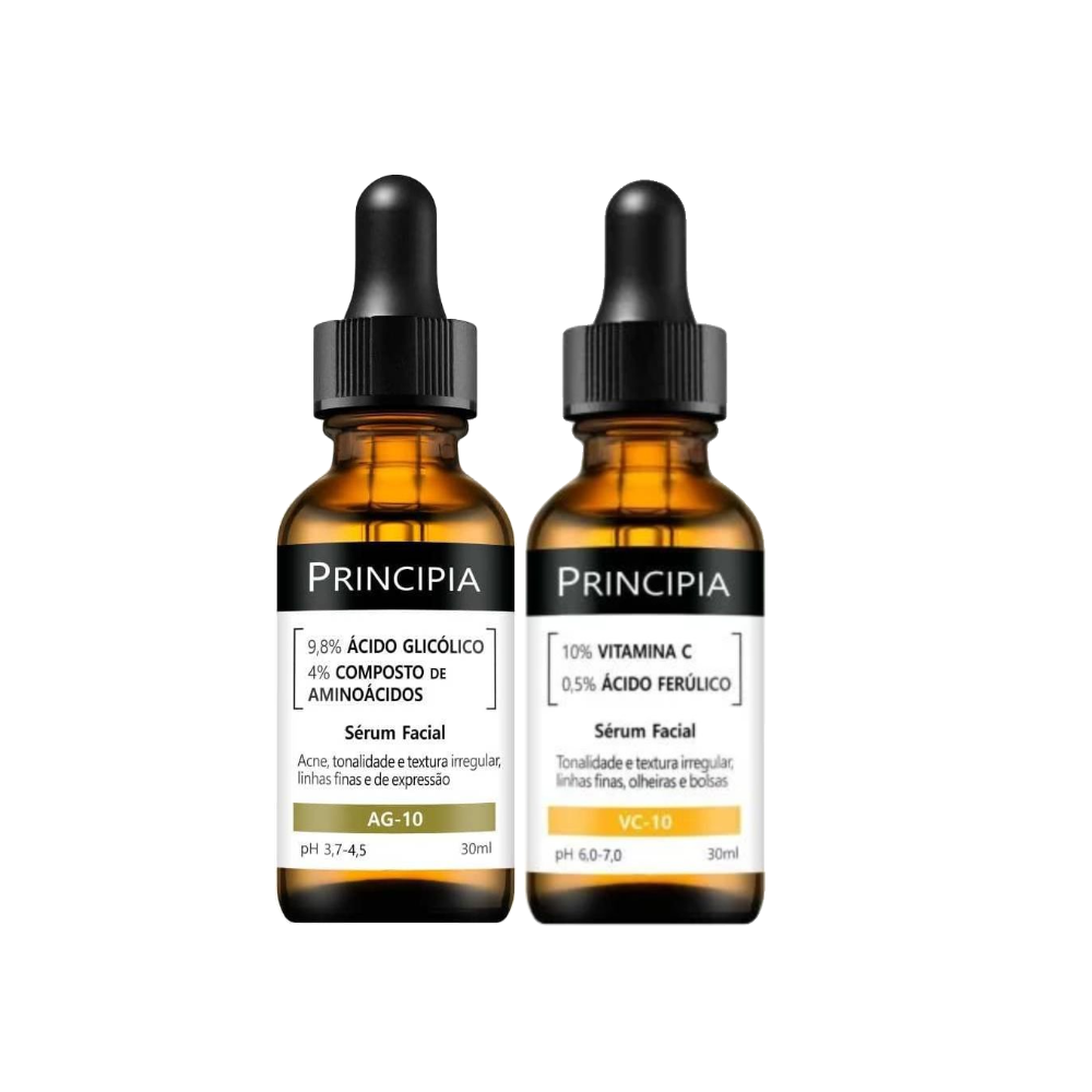 Kit Principia Sérum Facial Antiacne 30ml + Sérum Facial Antioxidante 30ml