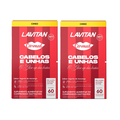 Kit Lavitan Carmed Cabelos E Unhas Iogurte De Morango 60 Comprimidos Mastigáveis - 2 Unidades