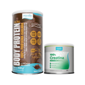 Kit Equaliv Whey Protein Body Protein Cacau 600g Grátis Creatina 150g