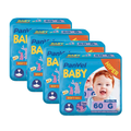 Kit Fralda Panvel Baby Soft Sec G Com 240 Unidades (4 pacotes com 60 unidades cada)
