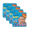 Kit Fralda Panvel Baby Soft Sec M Com 280 Unidades (4 pacotes com 70 unidades cada)