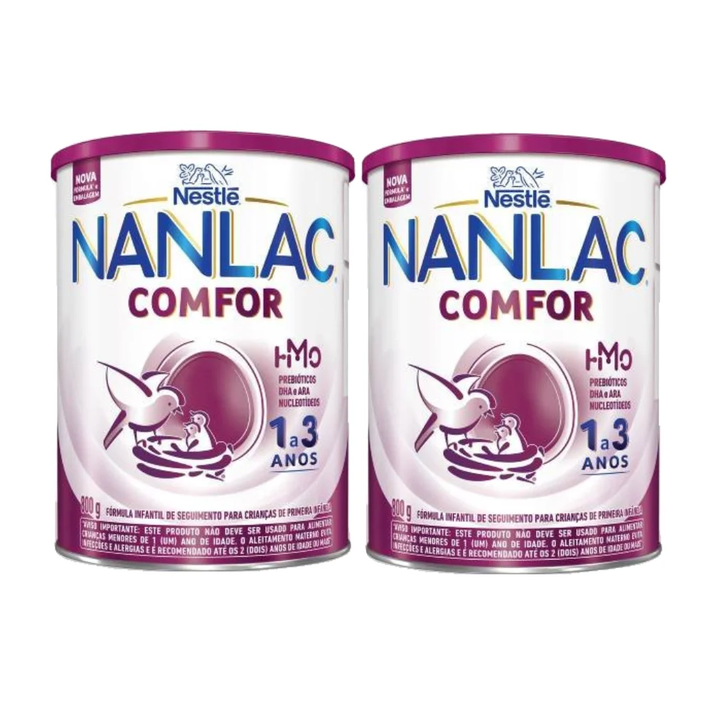 Kit Fórmula Infantil Nestlé Nanlac Comfor 800g - 2 Unidades