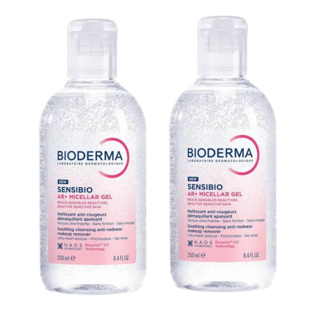 Kit Água Micelar Bioderma Sensibio Ar+ Micellar Gel 250ml 2 Unidades