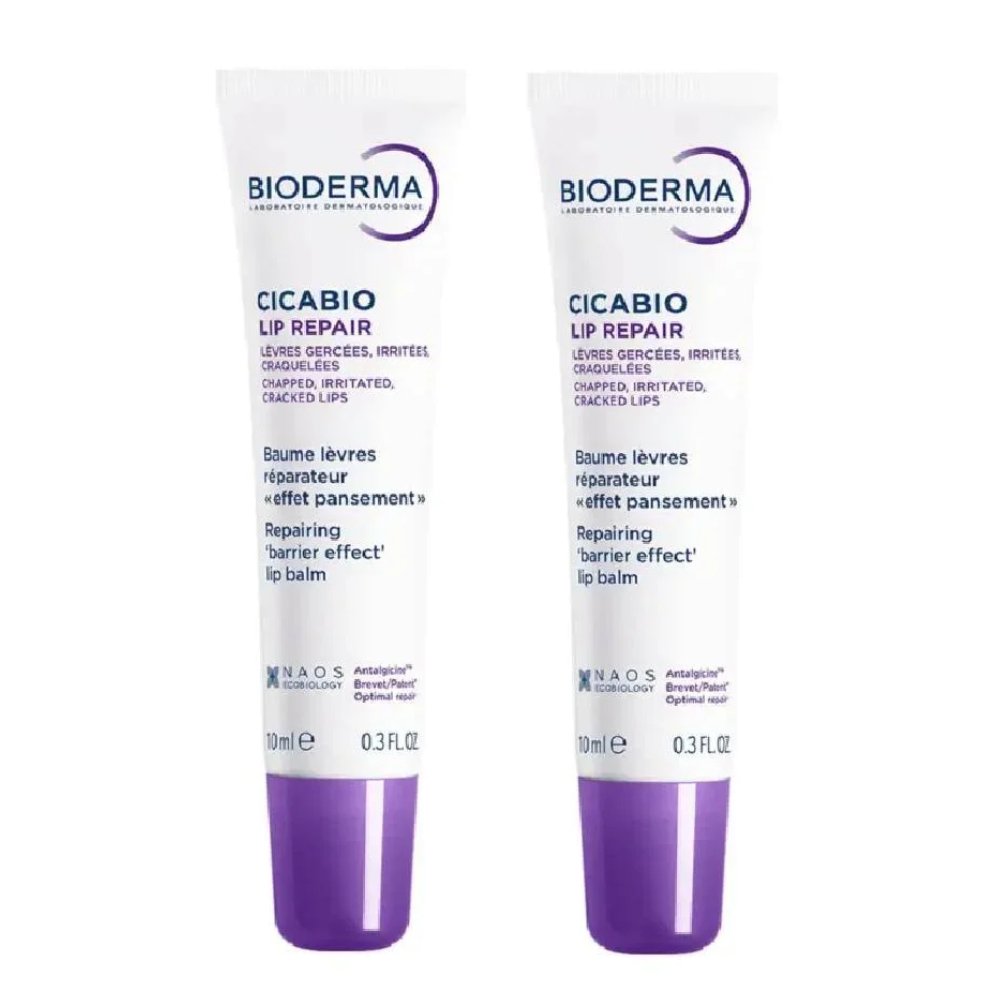 Kit Reparador Labial Bioderma Cicabio Lip Repair 10ml 2 Unidades