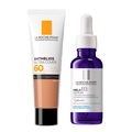 Kit La Roche-Posay Protetor Solar Facial Anthelios Ultra Cover Fps60 Cor 4.0 30G + Sérum Facial Mela B3 Antimanchas 30Ml