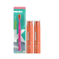 Kit 2 Géis Dentais Kess Whitelicious Pêssego Ice 60G Grátis Escova Dental Pro Extra Macia Cores Sortidas 1 Unidade
