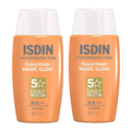 Kit Protetor Solar Facial Isdin Fusion Water Magic Glow Fps30 50Ml 2 unidades