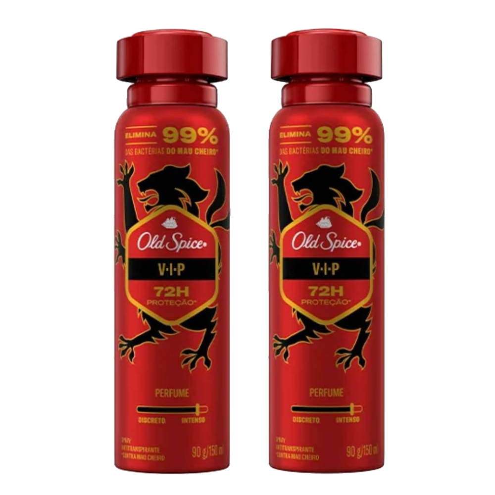 Kit  Desodorante Antitranspirante Old Spice Aerossol  Vip 250ml 2 Unidades