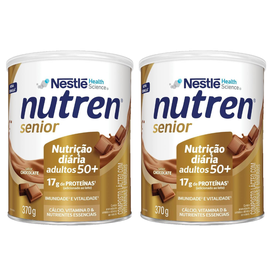 Kit Complemento Alimentar Nutren Senior Chocolate 370G 2 unidades
