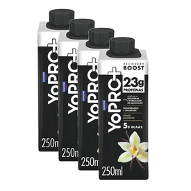 Kit Bebida Láctea Yopro Baunilha 23G Proteína + 5G Bcaas 250Ml 4 unidades