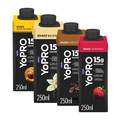 Kit Yopro Bebida Láctea Havanna Doce De Leite 15G 250Ml + Bebida Láctea Morango 15G 250Ml + Bebida Láctea Chocolate 15G 250Ml + Bebida Láctea Baunilha 15G 250Ml