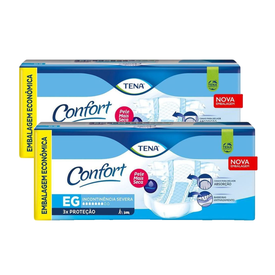 Kit Fralda Geriátrica Tena Confort Eg 36 Unidades (2 pacotes com 18 unidades cada)
