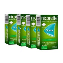 Kit Goma Mastigável Nicorette Icemint 4mg 120 Unidades (2 Caixas Com 30 Unidades Cada)