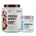 Kit Dux Nutrition Creatina Monohidratada 300G + Whey Protein Fresh Whey Chocolate Belga E Avelã 450G