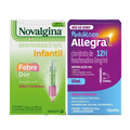 Kit Analgésico E Antitérmico Novalgina Suspensão Infantil Dipirona 50Mg/Ml Sabor Framboesa 100Ml Serin + Antialérgico Allegra Pediátrico 6Mg/Ml 60Ml Com Seringa