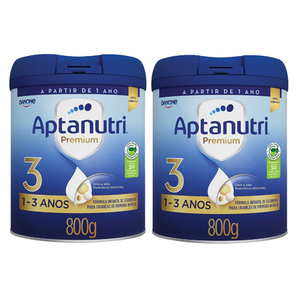 Kit Fórmula Infantil Aptanutri Premium 3 800G 2 unidades